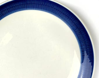 Mid-Century Modern Scandinavian Stoneware "Koka Blå" Side Plates by Hertha Bengtson for Rörstrand - Set of 6