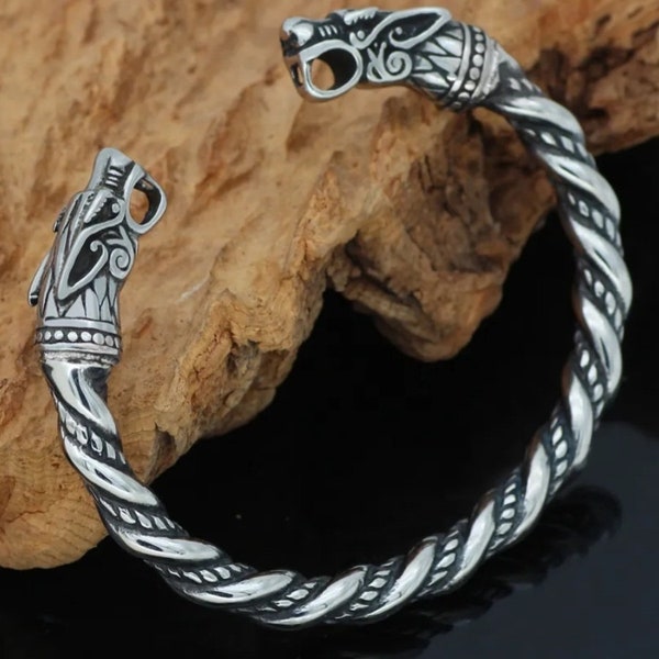 Norse Dragon Wrist Cuff - Viking, Pagan, Heathen, Medieval, Jewelry