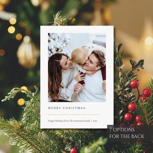 Christmas Photo Card, Editable Modern Holiday Card, Nordic Christmas, Holiday Photo Cards, Christmas Photo Card, Digital Download