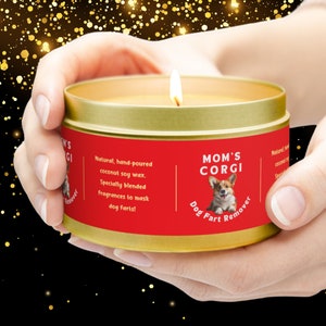 Dog Moms Dog Fart Candle, Funny Dog Mom Gift or for any CORGI Dog Lovers with a Whiff of Canine Comedy in 5 Wonderful Candle Fragrances!