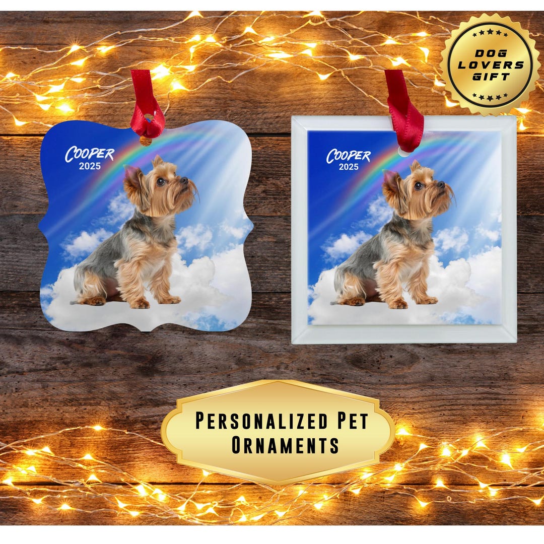 Custom Pet Memorial Ornament | Personalized Pet Ornaments | Customized ...