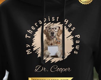Funny GOLDEN RETRIEVER Custom Pet Sweatshirt, Personalized Dog Name, Custom Dog Lover Gift, Fun Personalized Hoodie, Perfect Dog Mom Gift!