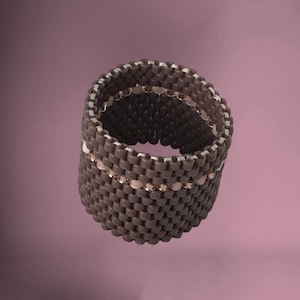 DAWN, Miyuki ring, Peyote ring, Miyuki jewelry, Beaded ring, Handmade women&#39;s ring, gift for her, Woven ring