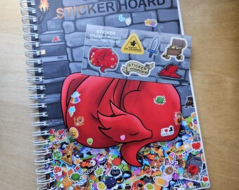 Sticker Book | Dragon Hoard Sticker Book & Computer Desktop Sticker Book | Reusable sticker pages