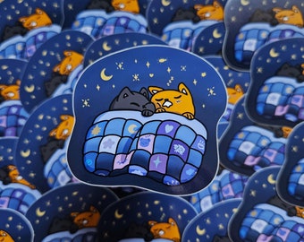 Sleepy Kitties Sticker