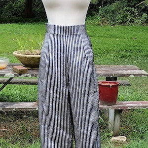 1950s Striped Pants - Etsy