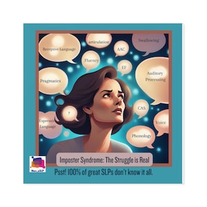 SLP Stickers NanEtheSLP Dreamy Style #1: Imposter Syndrome