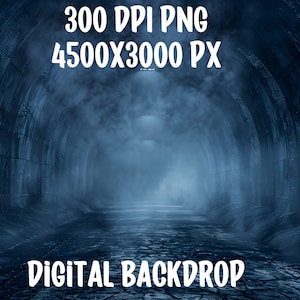 Digital Backdrop, Dark Tunnel  Background for photo editing, minimalistic backdrop, Digital Urban Backdrop, simple backdrop, 300 DPI PNG