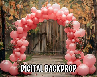 Fondo digital, Fondo de maternidad rosa para edición de fotos, Fondo rústico de hermosa naturaleza, Superposición de foto de baby shower 300 DPI, PNG