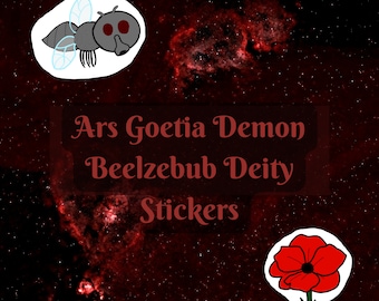 Ars Goetia Dämon Beelzebub Gottheit Opfergabe und Altar Sticker Pack