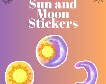 Sun and Moon Sticker and Sticker Pack