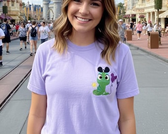 Embroidered Pascal Shirt| Rapunzel Embroidered Shirt|  Disney  Shirt
