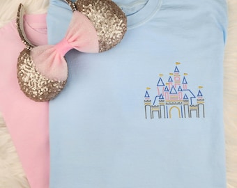 brodée Château de la Belle au bois dormant | Chemise Disneyland| Sweat-shirt Disney