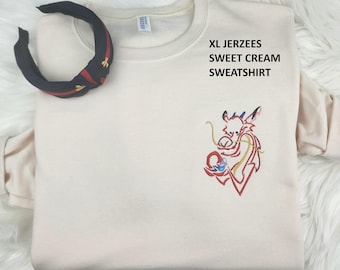 Ready To Ship Mushu Embroidered Sweatshirt