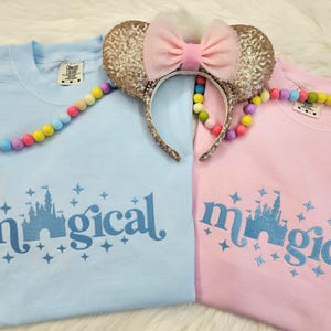 Disney Magical Embroidered Shirt| Disney Embroidered Shirt| Disney World Embroidered Sweatshirt| Disney Crewneck