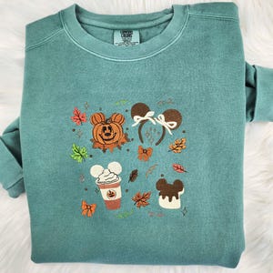 Disney Fall Coquette Embroidered Sweatshirt
