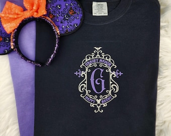 Embroidered Gracey's Manor Shirt| Haunted Mansion Shirt| Disney Halloween Sweatshirt| Disney Shirt