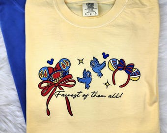 Embroidered Fairest Of Them All Sweatshirt| Snow White Shirt| Disney Shirt| Disney Princess