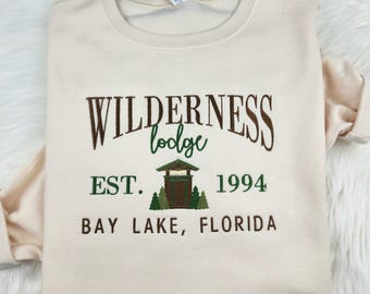 Wilderness Lodge Embroidered Sweatshirt| Disney Embroidered Shirt| Disney World Embroidered Sweatshirt| Disney Sweatshirt