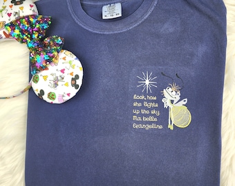 Embroidered Ray Evangeline Shirt| Princess And The Frog Shirt| Disney Shirt| Tiana shirt