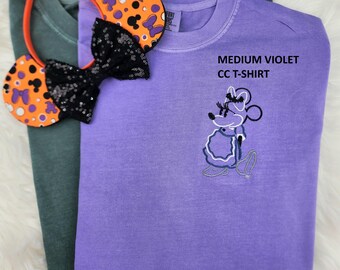 Ready To Ship Minnie Haunted Mansion Embroidered Shirt