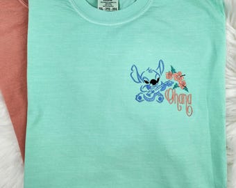 Embroidered Stitch O'hana Shirt| Stich Shirt| Disney Shirt| Disney Sweatshirt
