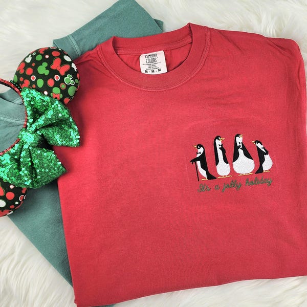 It's A Jolly Holiday Embroidered Shirt| Mary Poppins|  Disney Christmas Sweatshirt