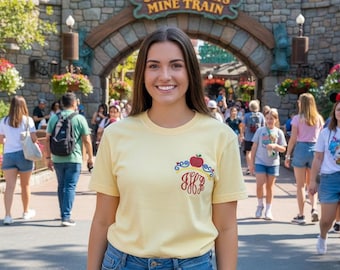 Monogrammed Snow White Shirt| Disney Sweatshirt| Disney Embroidered Shirt| Disney monogram
