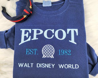 Embroidered Epcot Sweatshirt| Disney Shirts| Disney World shirt| Disney Sweatshirt