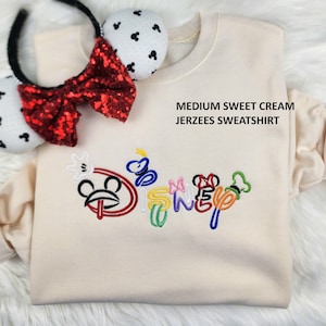 Ready To Ship Disney Embroidered Sweatshirt