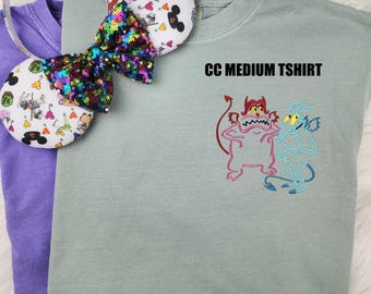 Ready To Ship Panic and Pain Embroidered Shirt