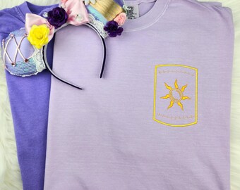 Lantern Embroidered Shirt| Rapunzel Embroidered Shirt| Tangeled T-Shirt| Disney Embroidered Shirt