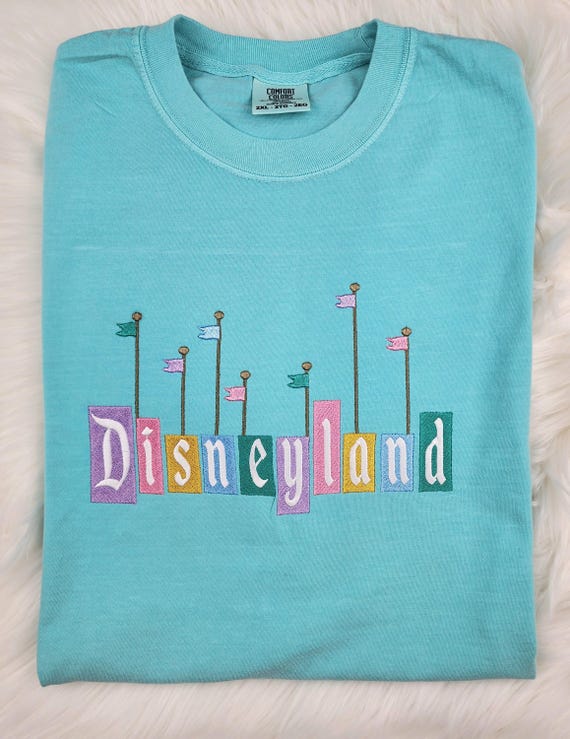 Disneyland Embroidered Sweatshirt| Disney Embroidered Shirt|  Disneyland Embroidered Sweatshirt| Disney Crewneck