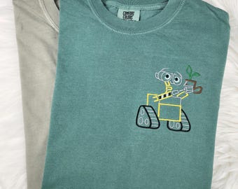 Wall-E Embroidered Shirt| Disney Shirt| Disney World Shirts| Disneyland Shirt