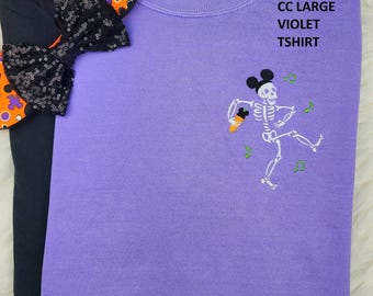 Ready To Ship Happy Haunts Skeleton Shirt