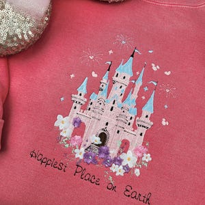 Happiest Place On Earth Embroidered Sweatshirt