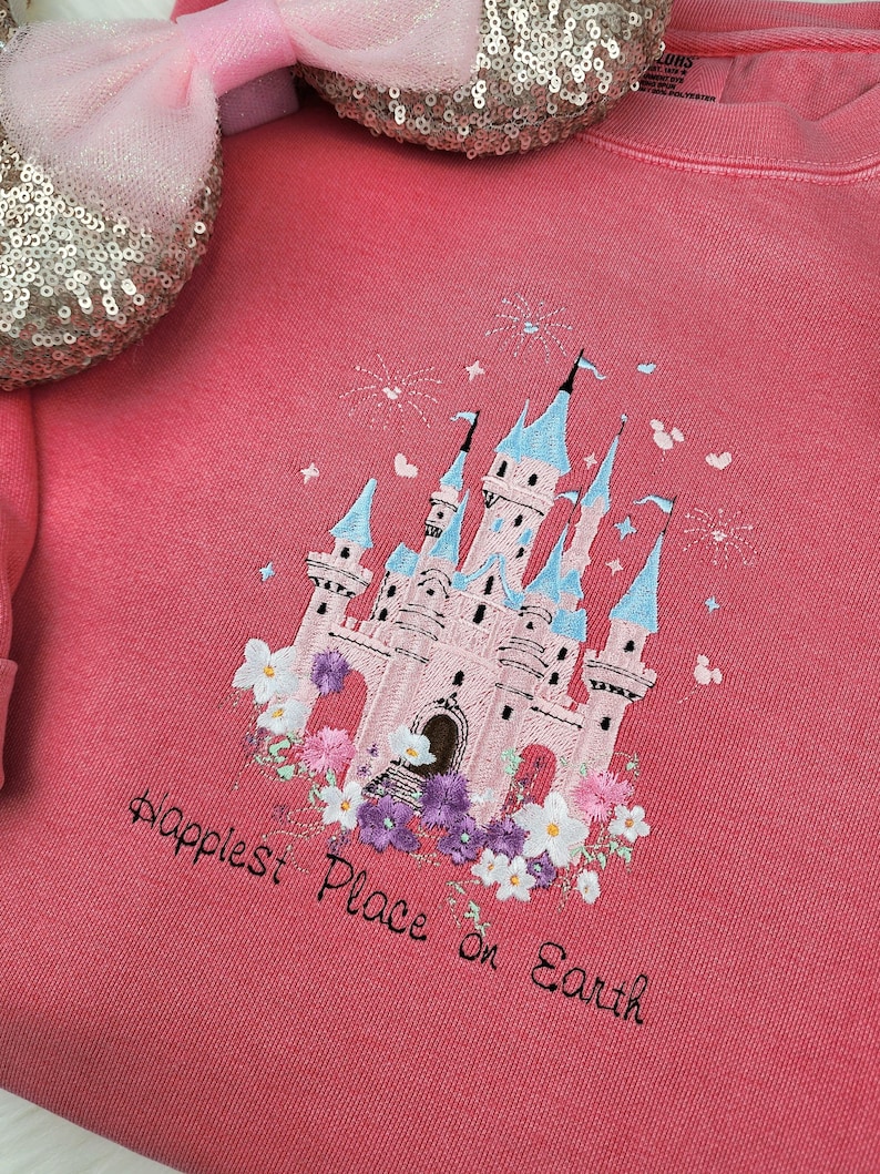Happiest Place On Earth Embroidered Sweatshirt