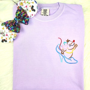 Gus Gus Embroidered Shirt| Cinderella Shirt| Disney Embroidered Shirt