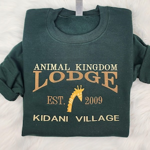 Animal Kingdom Lodge Kidani Embroidered Sweatshirt