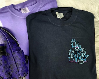 Hitchhiking Ghosts Embroidered Shirt| Haunted Mansion| Disney Halloween| Disney Sweatshirt