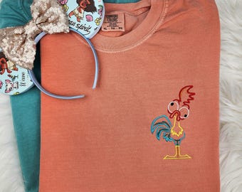 Embroidered Hei Hei  Shirt| Moana| Disney Shirt