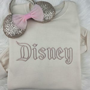 Disney Embroidered Sweatshirt| Disney Embroidered Shirt| Disney World Sweatshirt| Disney Crewneck| Disneyland Shirt