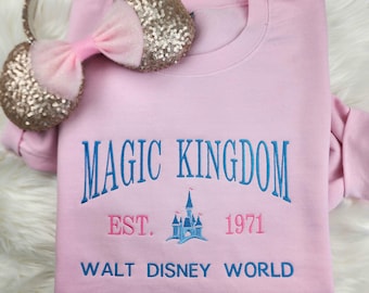 Embroidered Magic Kingdom Sweatshirt| Disney Shirt| Disney World Sweatshirt