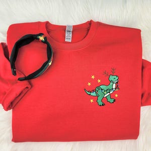Toy Story Rex Christmas Embroidered Shirt