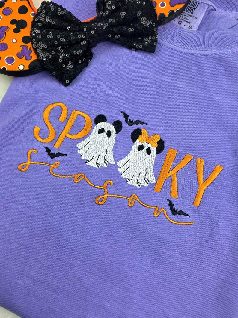Spooky Season Disney Halloween Embroidered Shirt