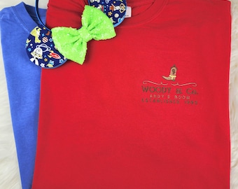 Embroidered Woody & Co. Shirt| Woody Shirt| Toy Story| Disney Shirt