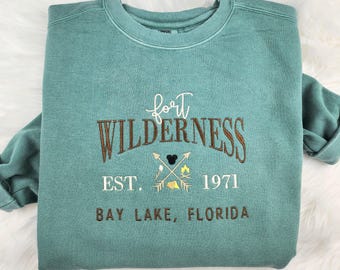 Embroidered Fort Wilderness Sweatshirt| Disney Shirt| Disney World| Disney Sweatshirt| Disney resort
