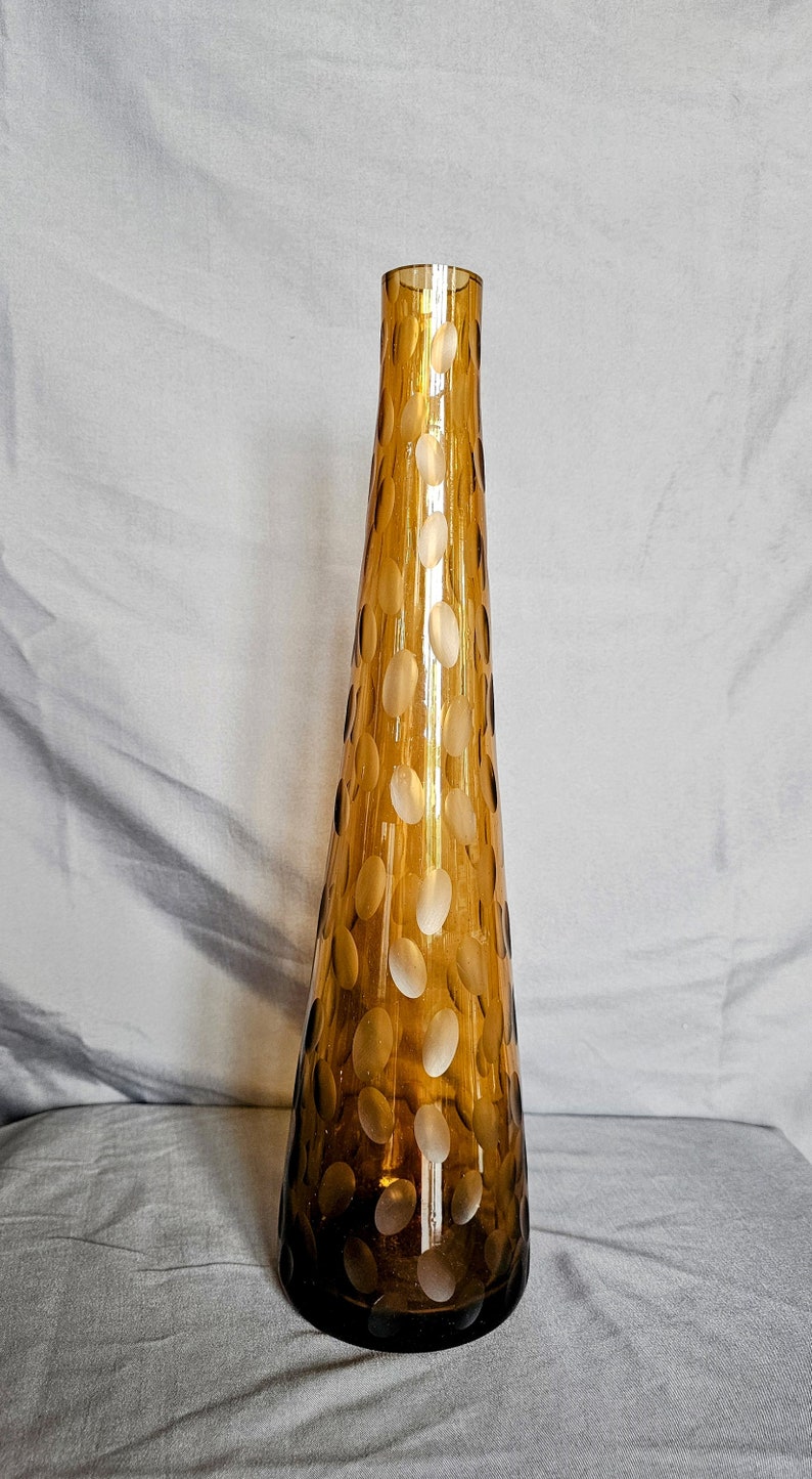 Iridescent Glass Vase Art Vintage Hand Blown Collectible Gift for Her ...