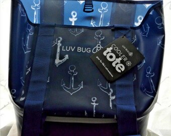 RARE Luv Bug Insulated Waterproof Cooler w/ Thick Tote Bag Picnic Travel Camping