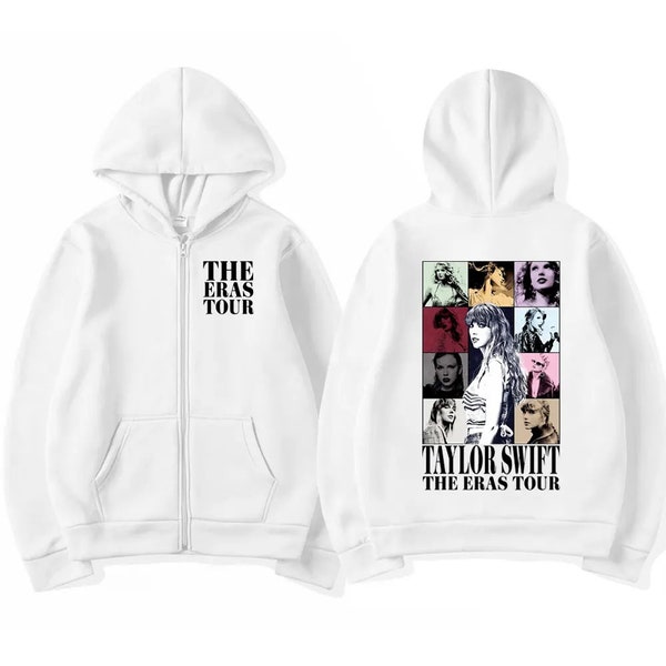 Taylor Swift The Eras Tour Kapuzenpullover mit Reißverschluss